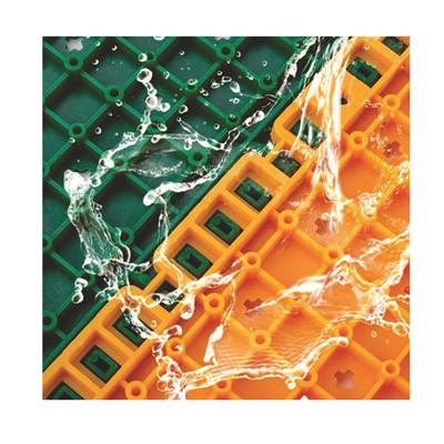 Pisos entrelazados suspendidos de rápida permeabilidad